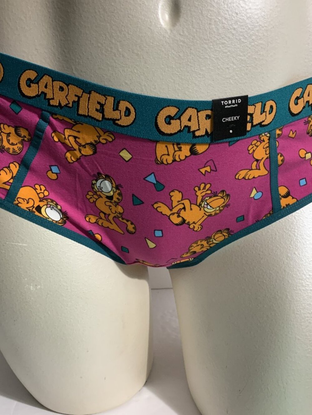 Torrid Cheeky Panties Underwear Garfield Cat Jim Davis Pink Orange Plus 2 18 20